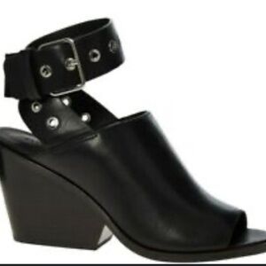 New never worn All Saints black ankle strap shoe.